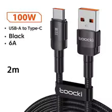 USB-A till USB-C Kabel Snabbladdning