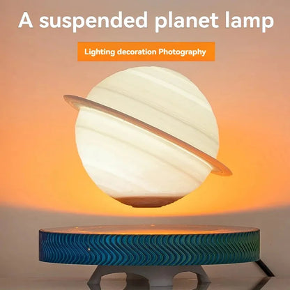 Magnetisk Svävande Lampa – Saturnus, Måne & Glödlampa