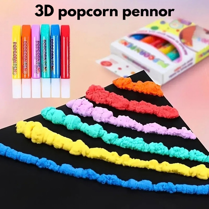 Popcornpennor i 6 färger