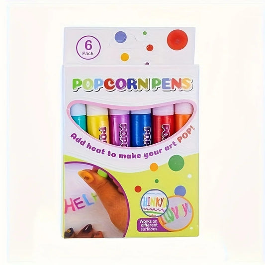 Popcornpennor i 6 färger