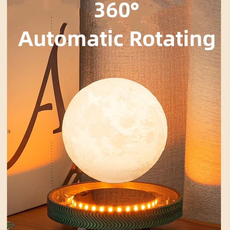 Magnetisk Svävande Lampa – Saturnus, Måne & Glödlampa