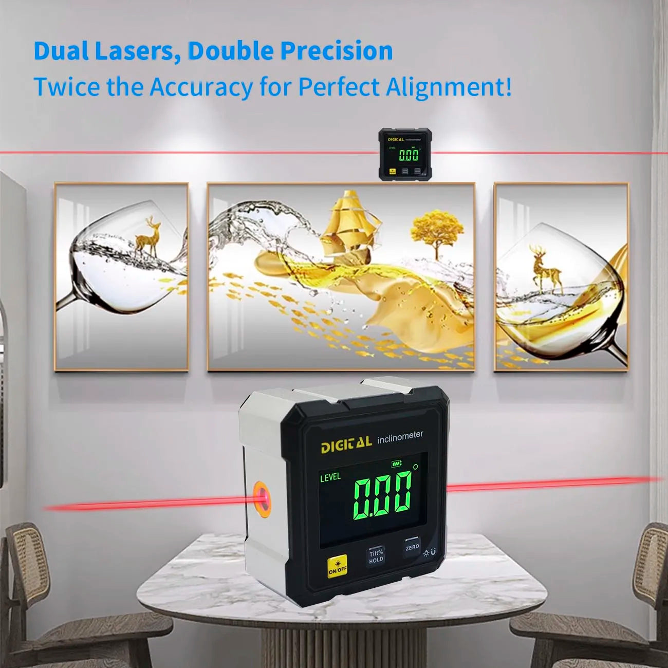 Digital Vinkelmätare med Inbyggd Laser