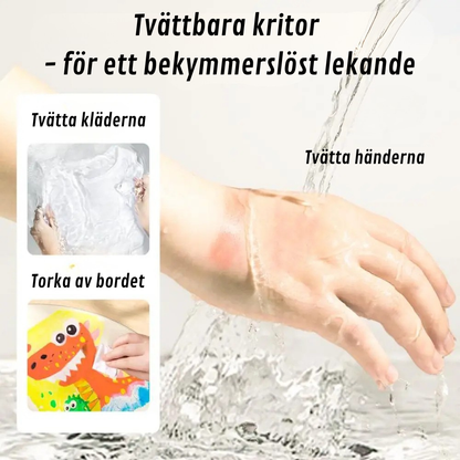 Tvättbara färgkritor