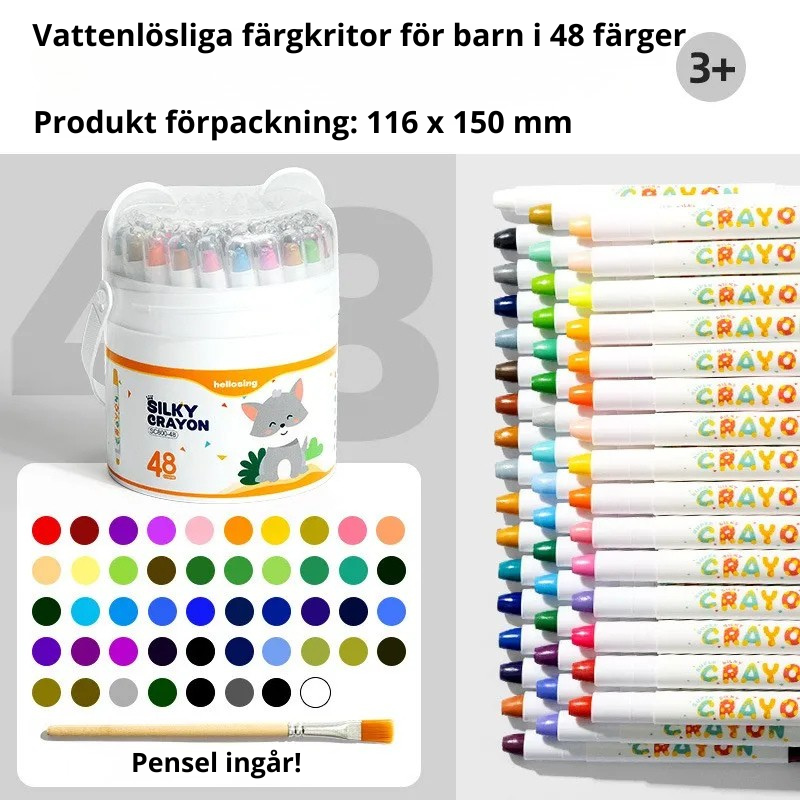 Tvättbara färgkritor