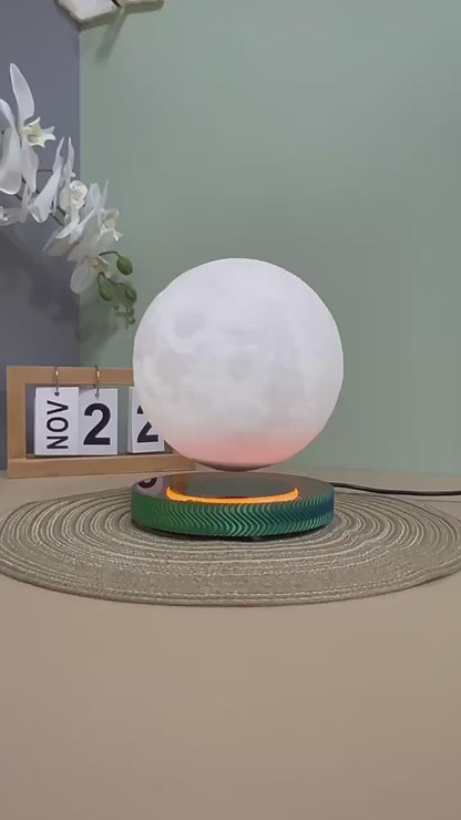Magnetisk Svävande Lampa – Saturnus, Måne & Glödlampa